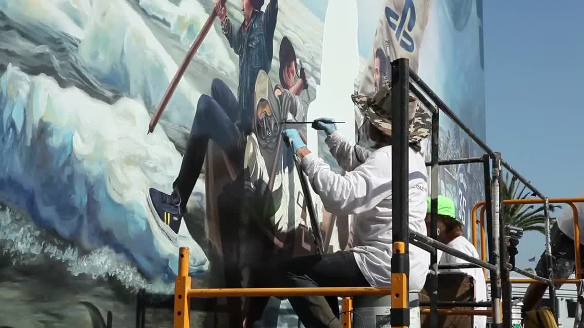E3 PS4 Mural - Behind the Scenes