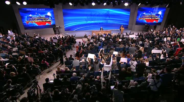 Пресс-конференция Президента России В. В. Путина (18.12.2014) SATRip