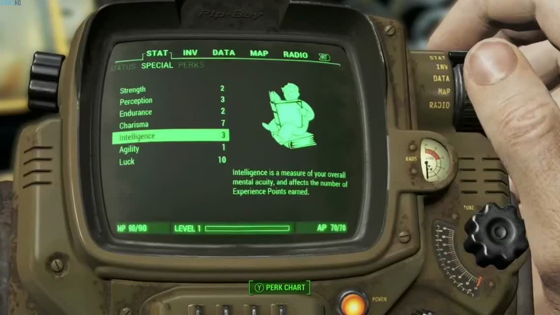 Fallout 4 - Pip-Boy Gameplay