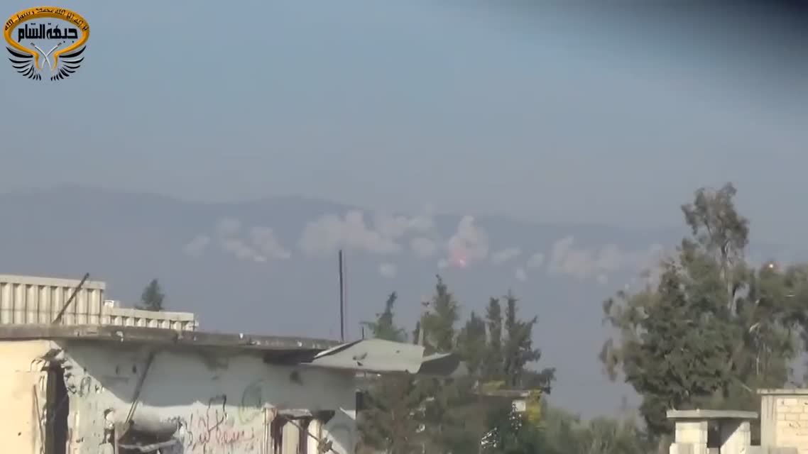 #Сирия. 25.11.2015. Огненный АД в районах где был расстрелян лётчик ВКС России