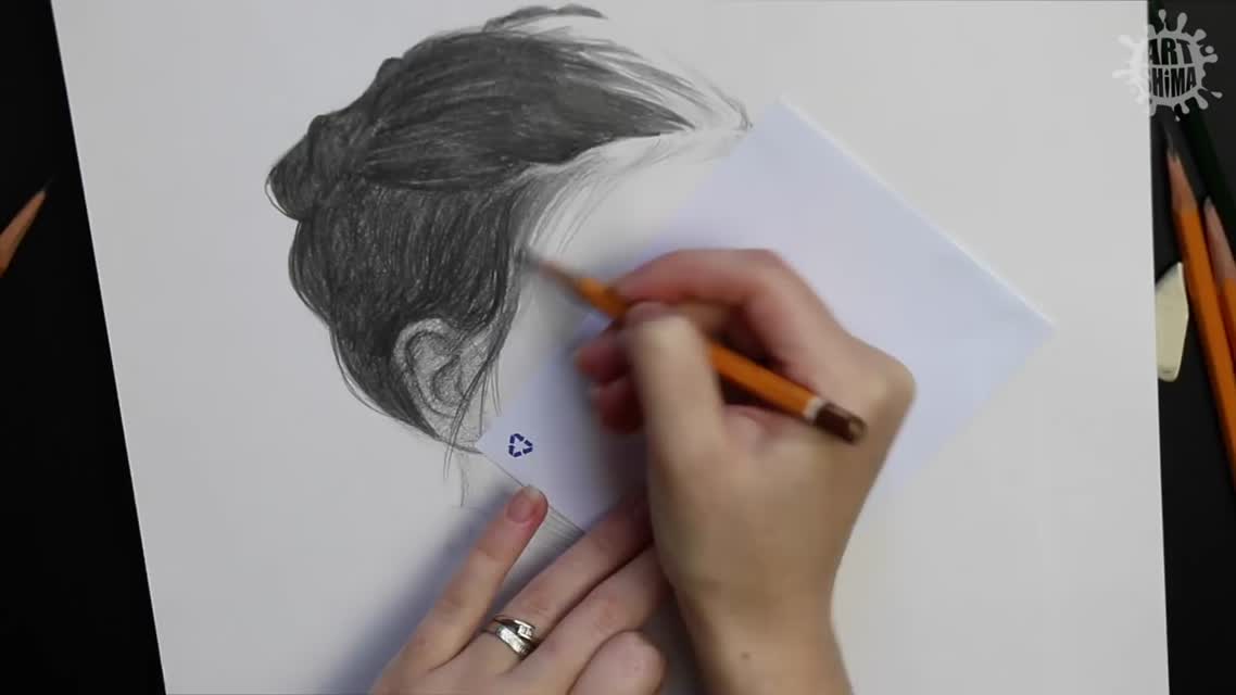How to Draw a Girl Портрет Девочки карандашом