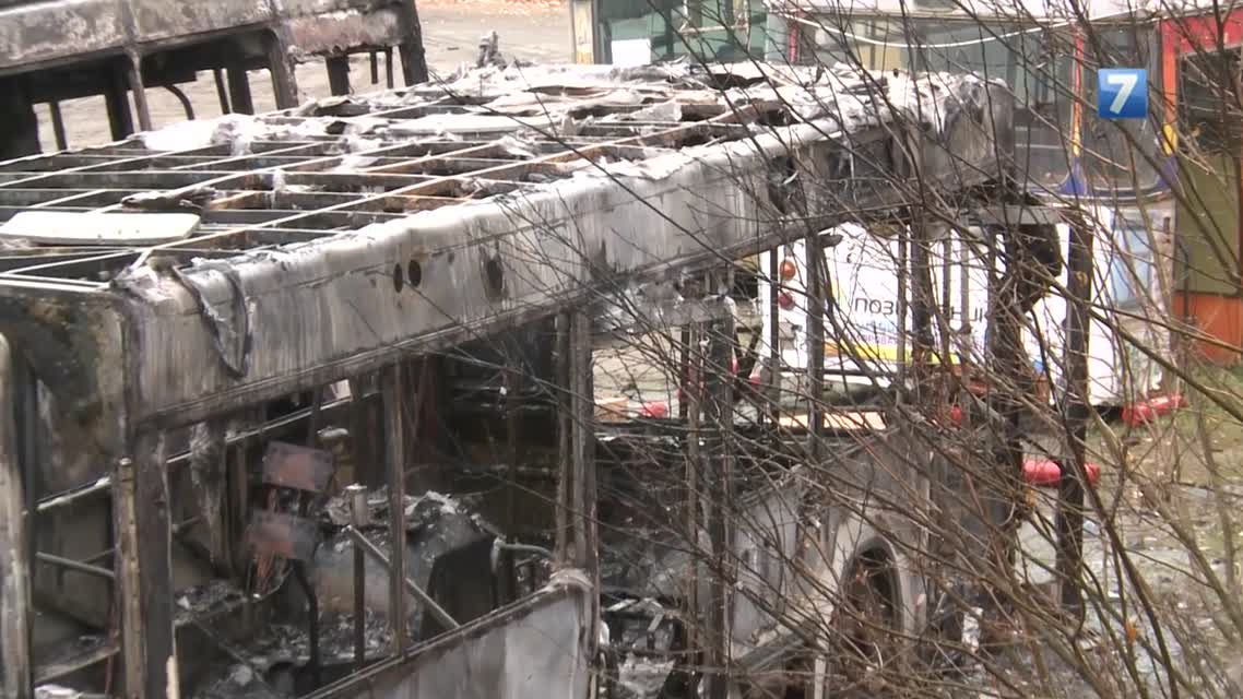 В Вологде сгорели два троллейбуса. Комментарий пожарной службы.