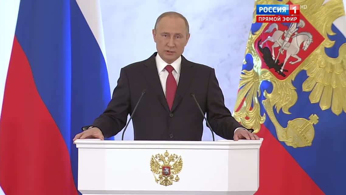 Послание Президента РФ Владимира Путина Федеральному Собранию 2016 (HD)