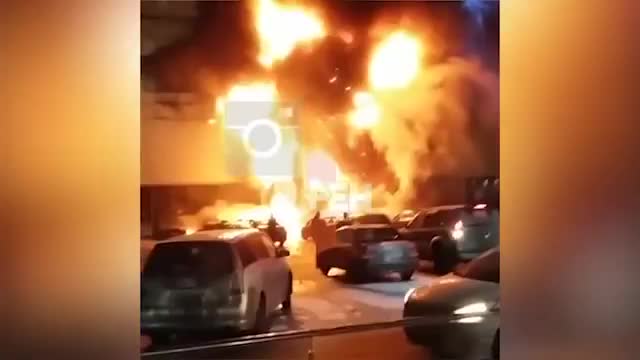 Пожар в ТЦ Рио в Москве