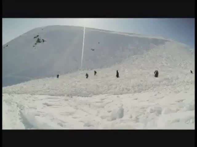 «Капец» видео схода лавины на Вилючинском вулкане